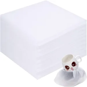100 Pack 12" x 12" Foam Packing Sheets, Cushioning Foam Wrap Sheets for Fragile Items, Moving and Packing Supplies for Plates, Glasses, Vases, Packing Materials for Electronic Products & Furniture