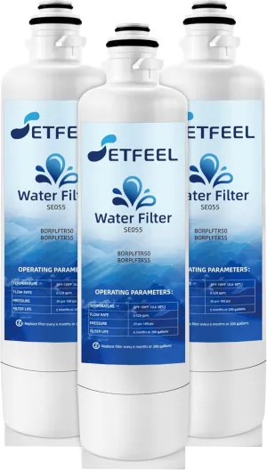 11032531 Water Filter For Bosch Refrigerator Ultra Clarity Pro B36CT80SNS, Ultra-Clarity Pro Water Filter Fit Thermador BORPLFTR55 BORPLFTR50, REPLFLTR55, 3 Pack SETFEEL