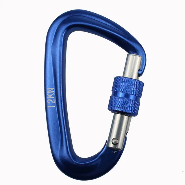 12KN Climbing Carabiner D Shape Quickdraws Professional