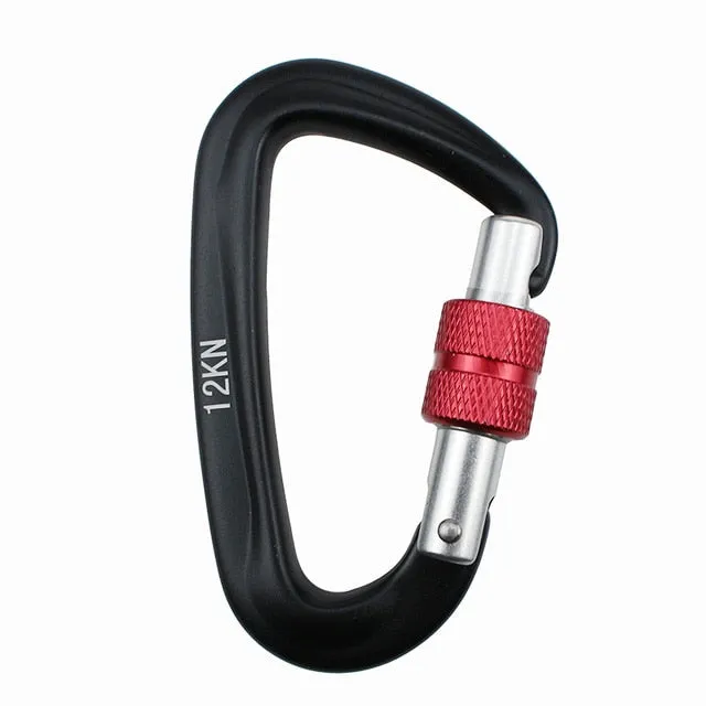 12KN Climbing Carabiner D Shape Quickdraws Professional