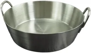 1PC Stainless Steel Tableware, Lightweight and Portable Korean Round Plate Silver Suitable for Home Or Outdoor Camping