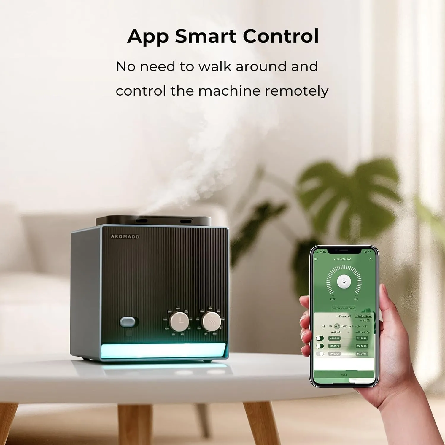2025 Upgraded 2000 Sq Ft Dual Nozzle Smart Waterless Diffuser, 2×200ml Scent Air Machine for Home Hotel Collection Diffuser Cold Air Technology Waterless Essential Oil Diffuser for Large Room