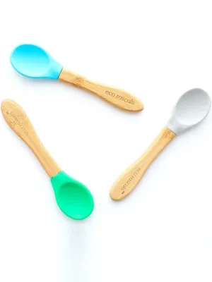 3 Pack Bamboo Spoons - 4 Colours