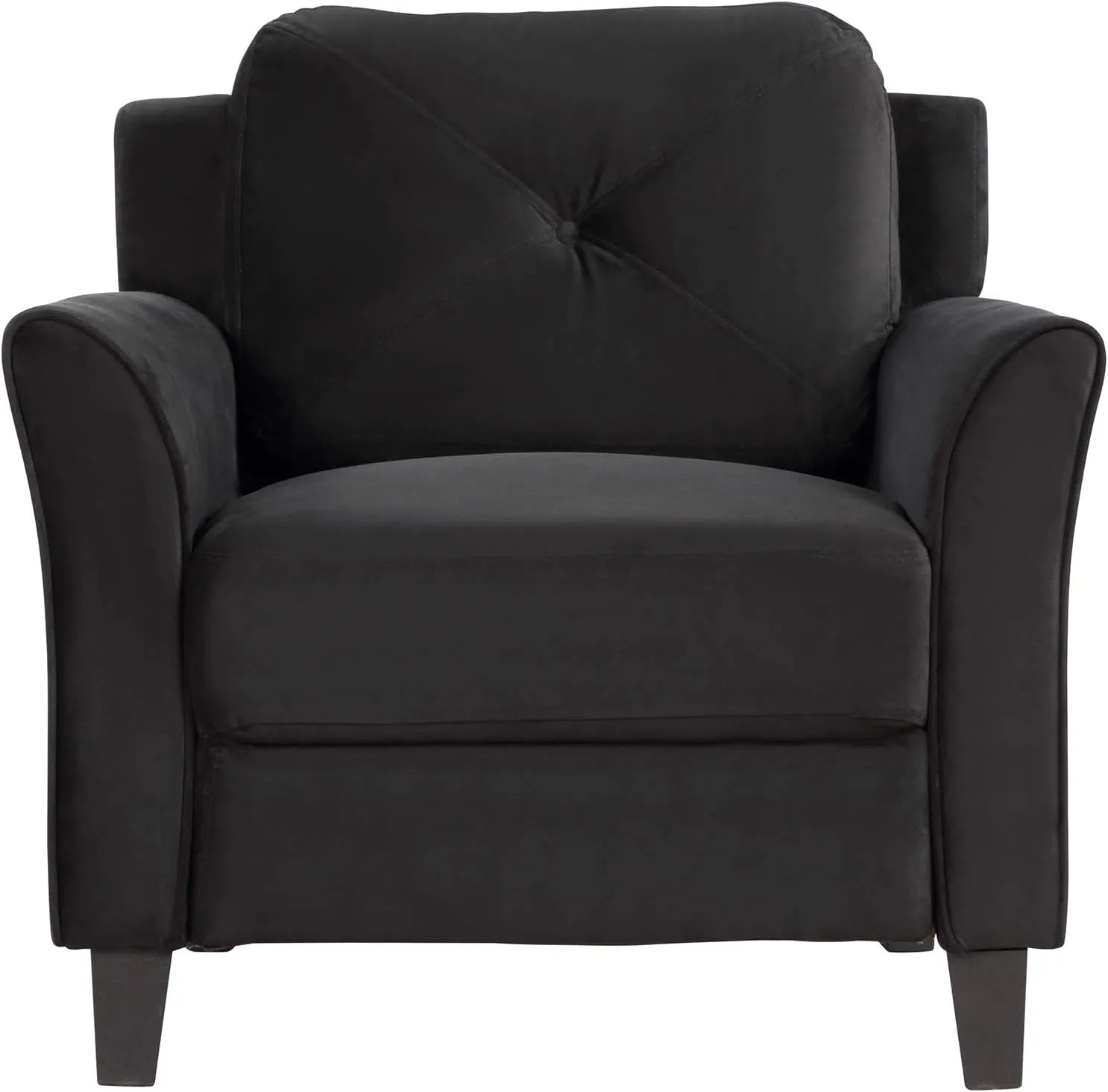 3 Pieses Modern Sofa Sets Button Tufted Backrest Sofa&Couch Include 3 Seaters Couch, Loveseat and Armchair with Ergonomically Curved Armrests for Home Apartment Office Living Room Furniture Sets