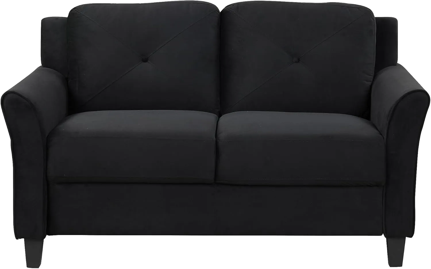 3 Pieses Modern Sofa Sets Button Tufted Backrest Sofa&Couch Include 3 Seaters Couch, Loveseat and Armchair with Ergonomically Curved Armrests for Home Apartment Office Living Room Furniture Sets