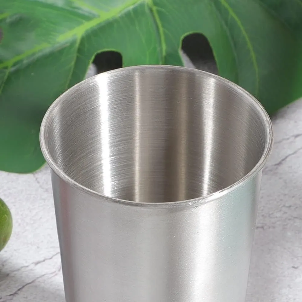 304 Stainless Steel Outdoor Portable Water Cup Beer Cup Coffee Cup Mountaineering Cup Tea Cup 4pcs(500ml)