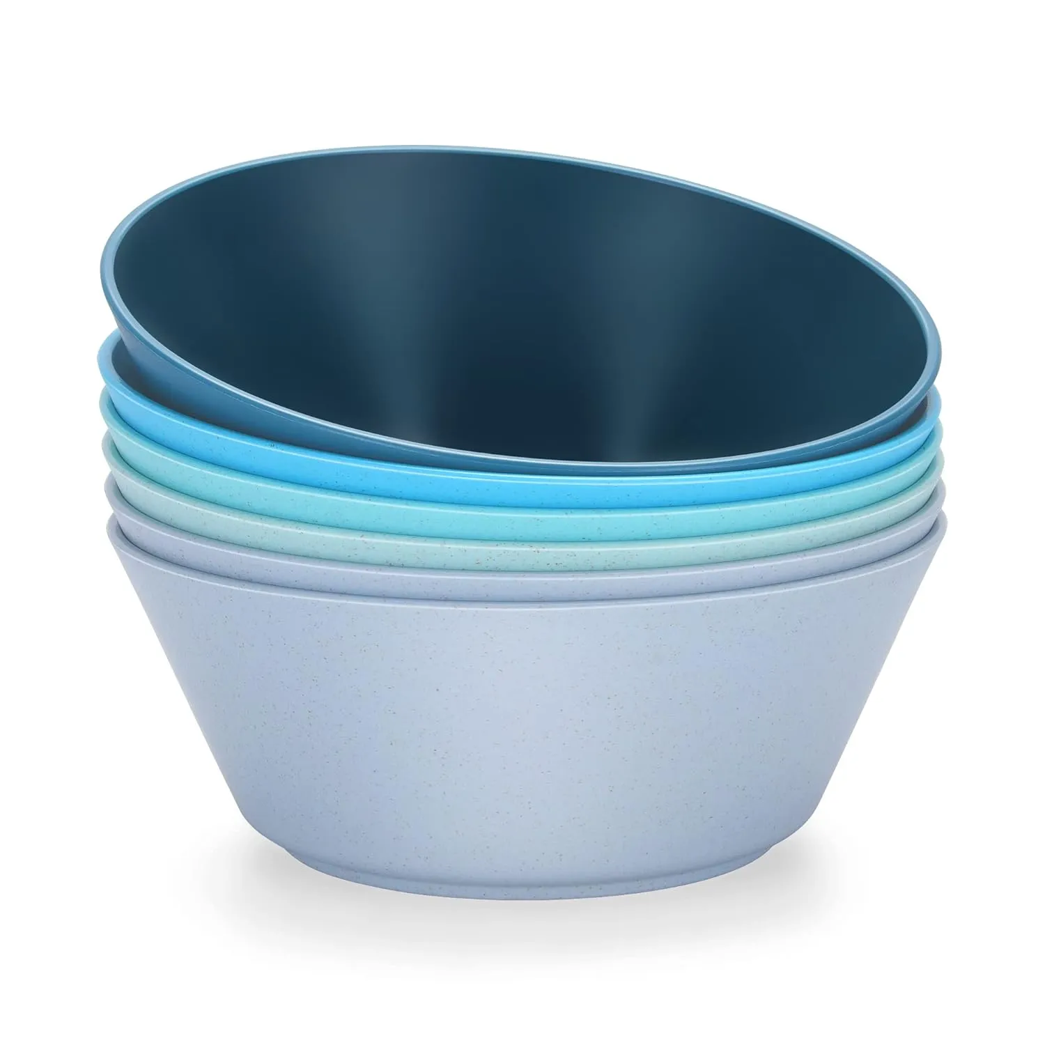 50 Oz Large Cereal Bowls, Unbreakable Wheat Fiber Salad Bowl Sturdy and Stackable Salad Serving Bowls Set, BPA-Free Microwave/Dishwasher Safe, Lightweight for Oatmeal, Snacks, Oatmeal, Snacks