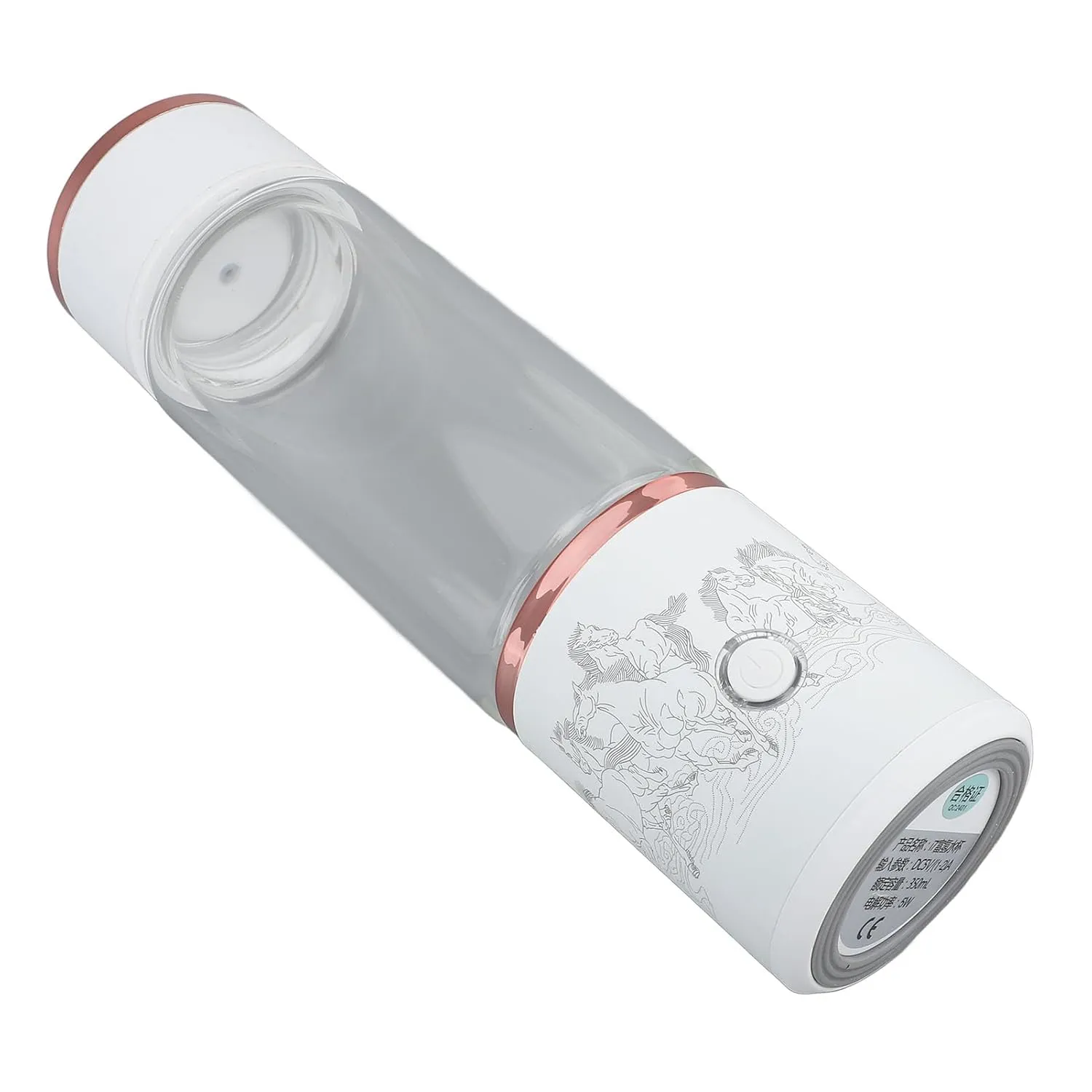 5000ppb Hydrogen Water Cup, Ion Membrane Electrolysis Technology, Boost Energy Levels, Immune System & Anti Aging Effects, 3 Modes, Fast Hydrogen Production, 350ml, 1200mAh Battery