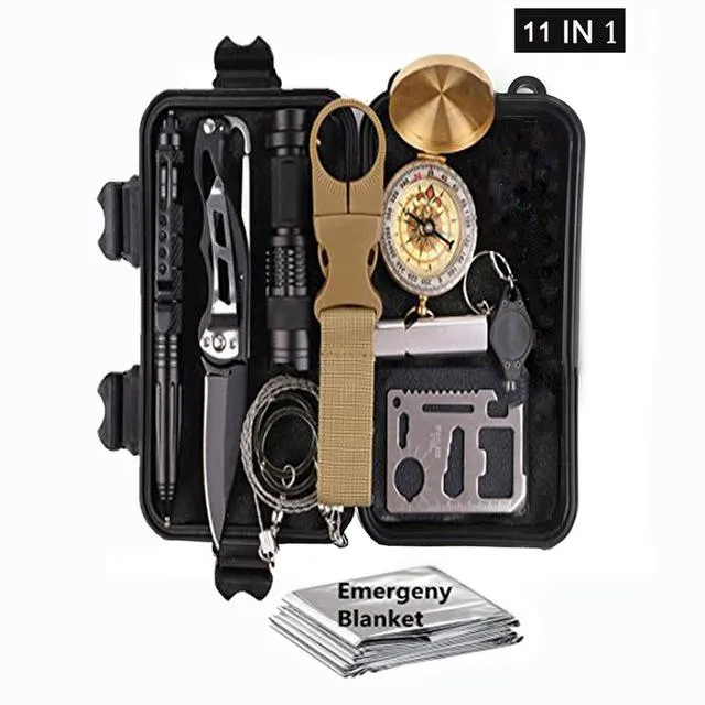 9-IN-1 Outdoor Survival Kit
