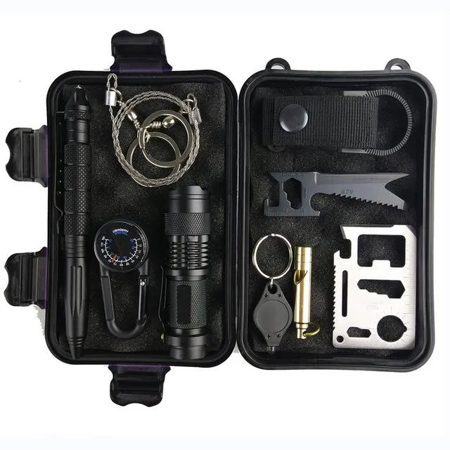 9-IN-1 Outdoor Survival Kit