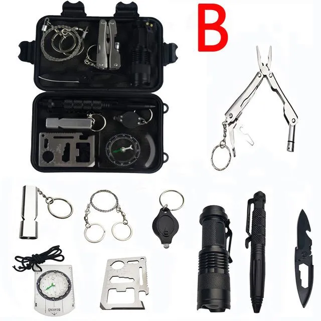 9-IN-1 Outdoor Survival Kit