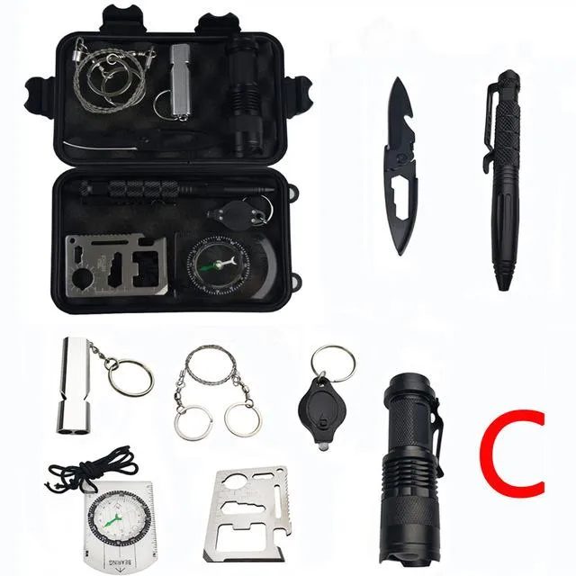 9-IN-1 Outdoor Survival Kit