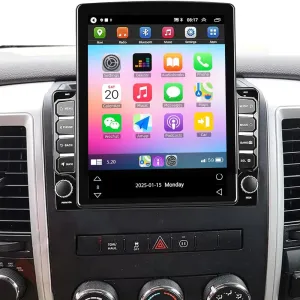 9.7" Double Din Car Radio Stereo for Dodge RAM 1500 2500 3500 2009 2010 2011 2012 with Android 13 Wireless Wired Carplay Android Auto，GPS Navigation/SWC/Backup Camera MIC