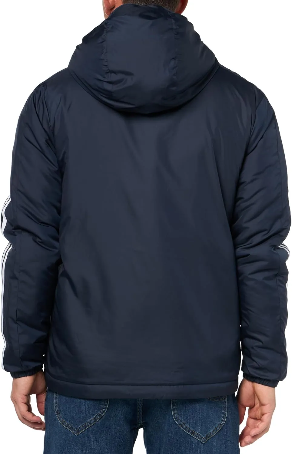 adidas Men's Essentials 3-Stripes Insulated Hooded Jacket