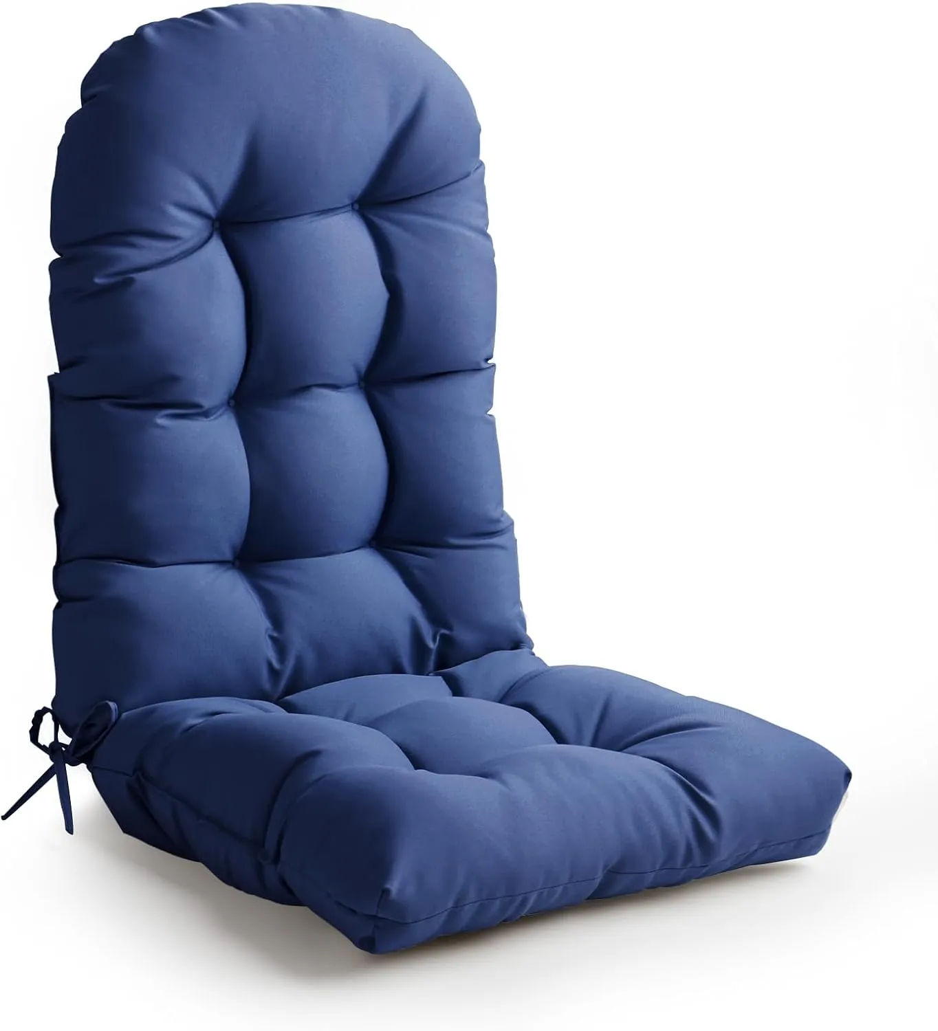 Adirondack Chair Cushion, High Back Patio Cushions with Adjustable Ties, 48.8x20.4x4.3, Waterproof Tufted Pillow, Fade Resistant Seat Rocking Chair Cushion for Indoor/Outdoor, Royal Blue, 1