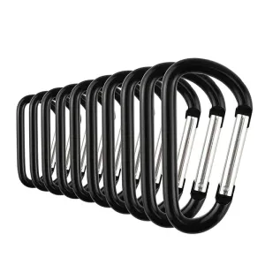 Aluminum Carabiner Clips (10 count)