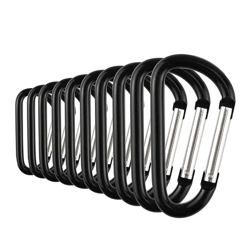 Aluminum Carabiner Clips (10 count)