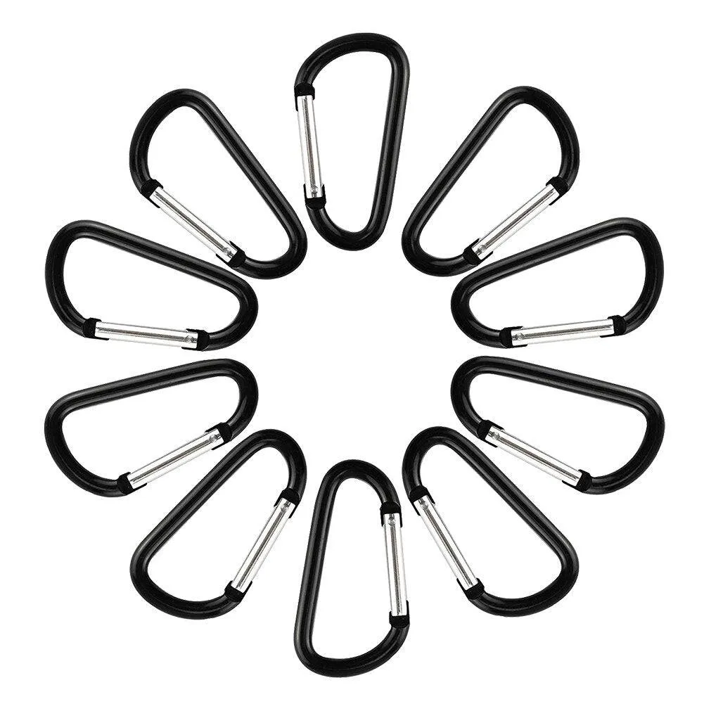 Aluminum Carabiner Clips (10 count)