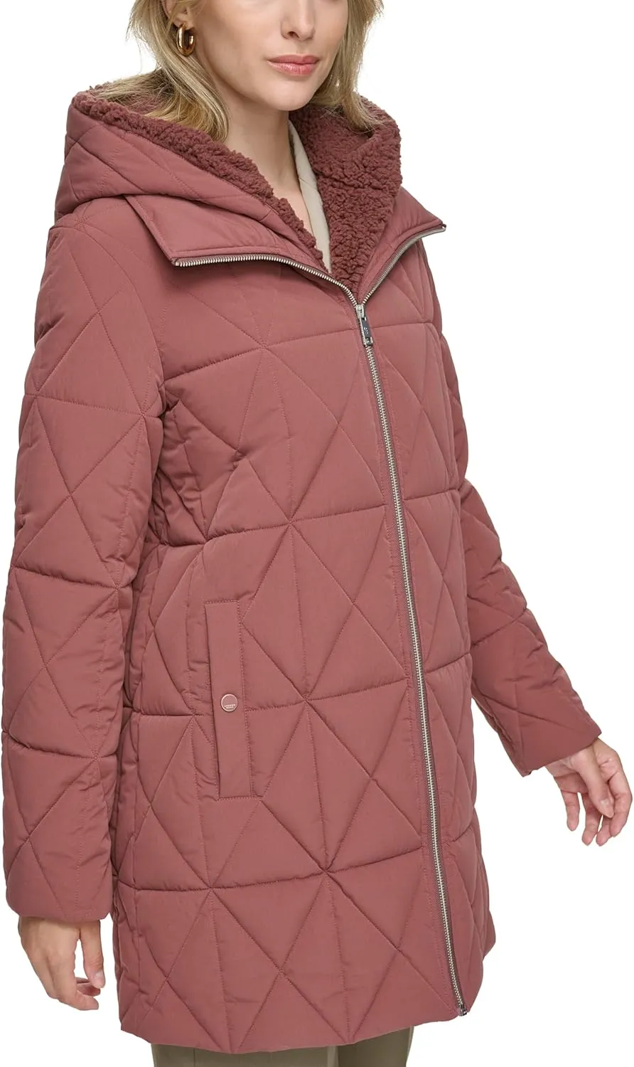 Andrew Marc Women's Water Resistant Insulated Puffer Jacket