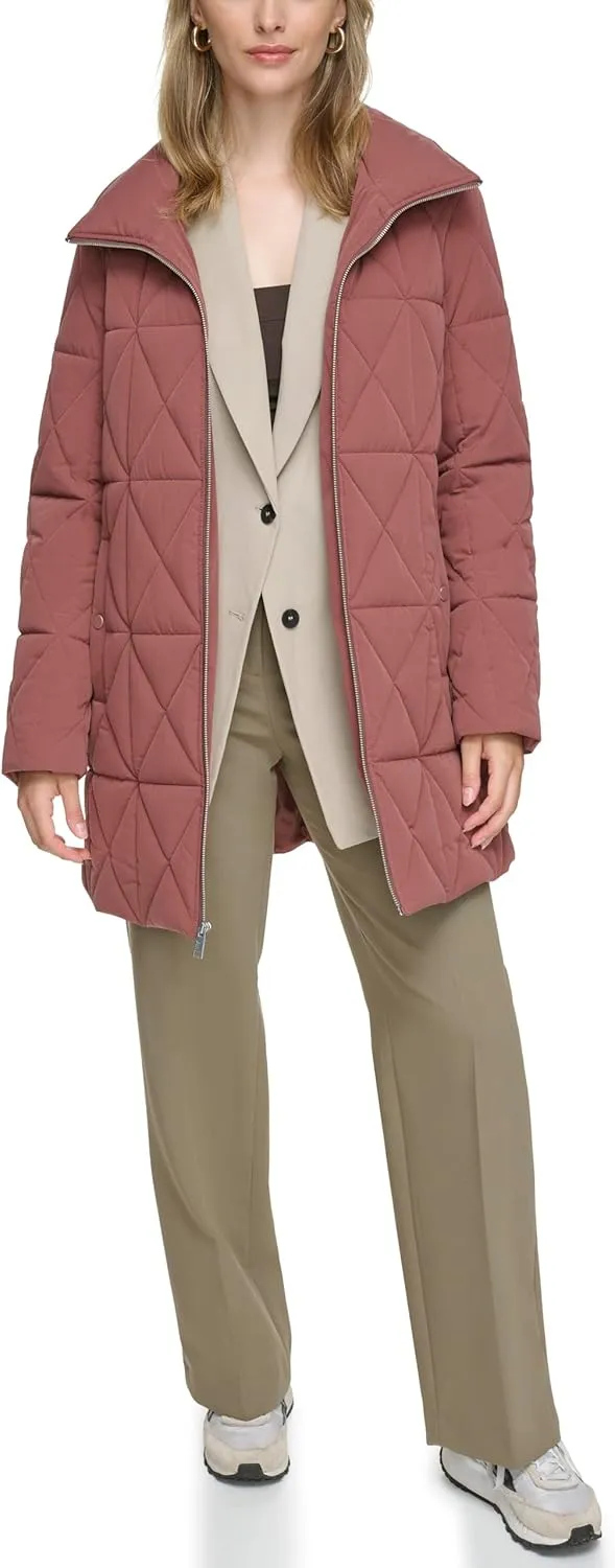 Andrew Marc Women's Water Resistant Insulated Puffer Jacket