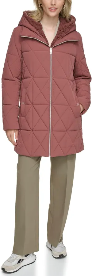 Andrew Marc Women's Water Resistant Insulated Puffer Jacket