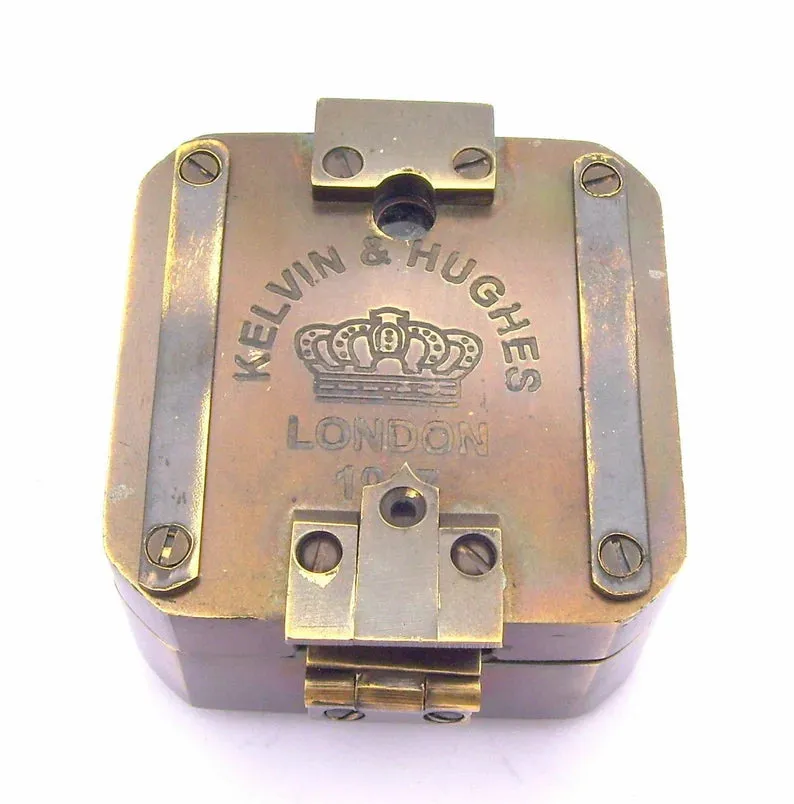 Antique Finish Compass - Kelvin and Hughes 1917 Model