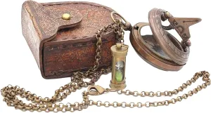 Antique Nautical Vintage Directional Magnetic Compass Go Confidently in The Direction of Your Dreams Thoreau's Quote Compass W/Case by DOLLOND LONDON1920