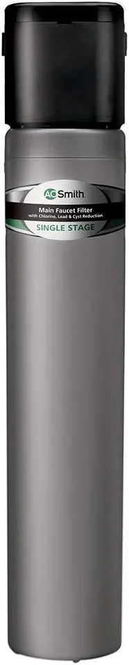 AO Smith Water Filter for Sink Faucet - Basic Direct Connect Under Sink Water Filter System - Carbon Block Filter Reduces Up to 99% of 9 Harmful Contaminants - AO-MF