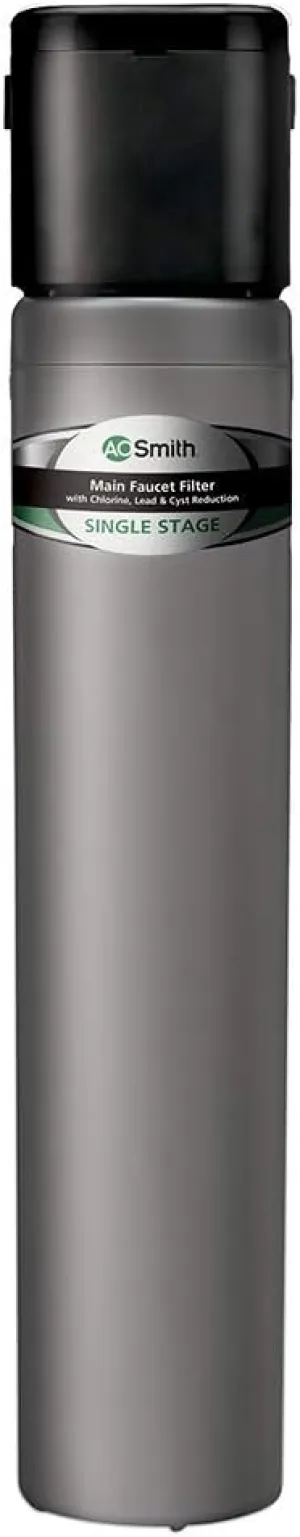 AO Smith Water Filter for Sink Faucet - Basic Direct Connect Under Sink Water Filter System - Carbon Block Filter Reduces Up to 99% of 9 Harmful Contaminants - AO-MF