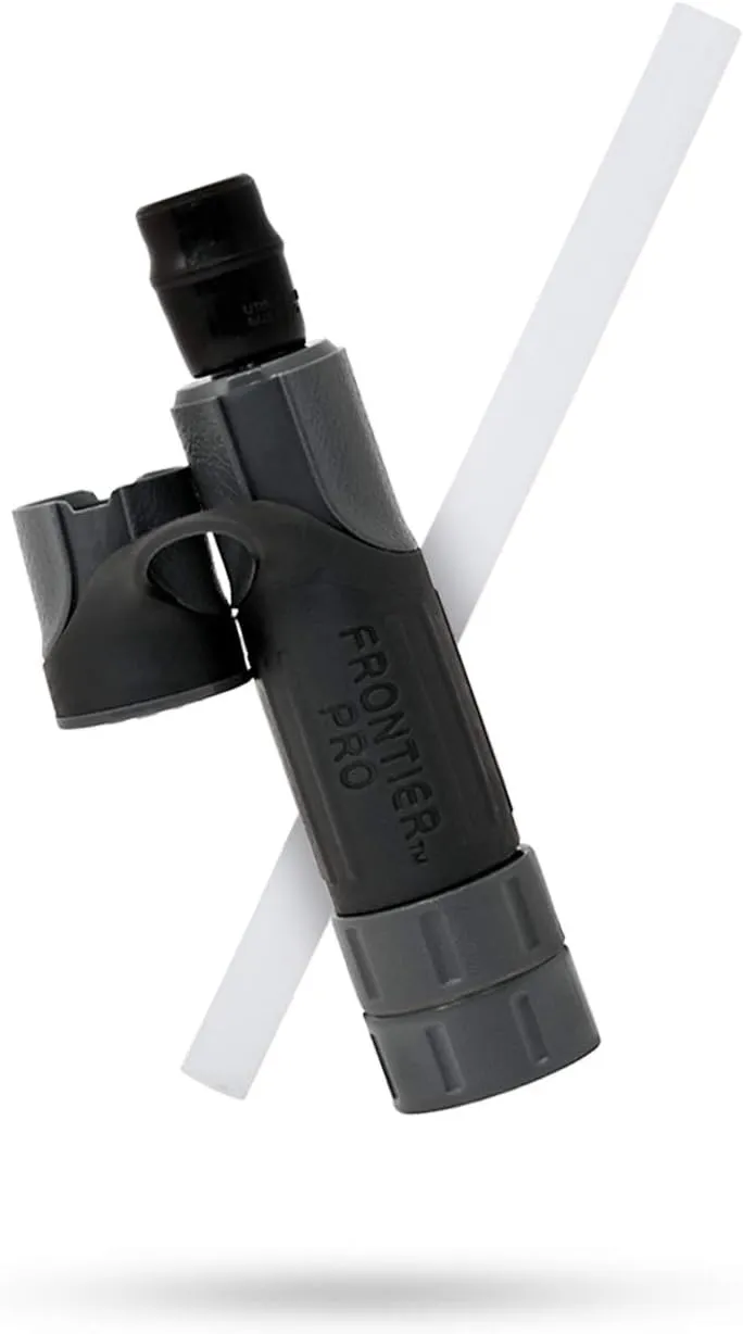 Aquamira Frontier Pro: Ultralight Tactical Water Filter - GRN Series III