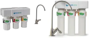 Aquasana 3-Stage Under Sink Water Filter System - Kitchen Counter Claryum Filtration & 3-Stage Max Flow Claryum Under Sink Water Filter System - Kitchen Counter Claryum Filtration