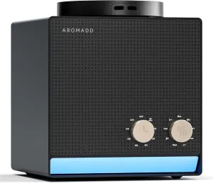 Aromadd 2000 Sq Ft Smart Waterless Essential Oil Diffuser, 200ML Whole House Aroma Hotel Collection Diffuser, Cold Air Tech Scent Air Machine for Home, Office (Black Titanium)
