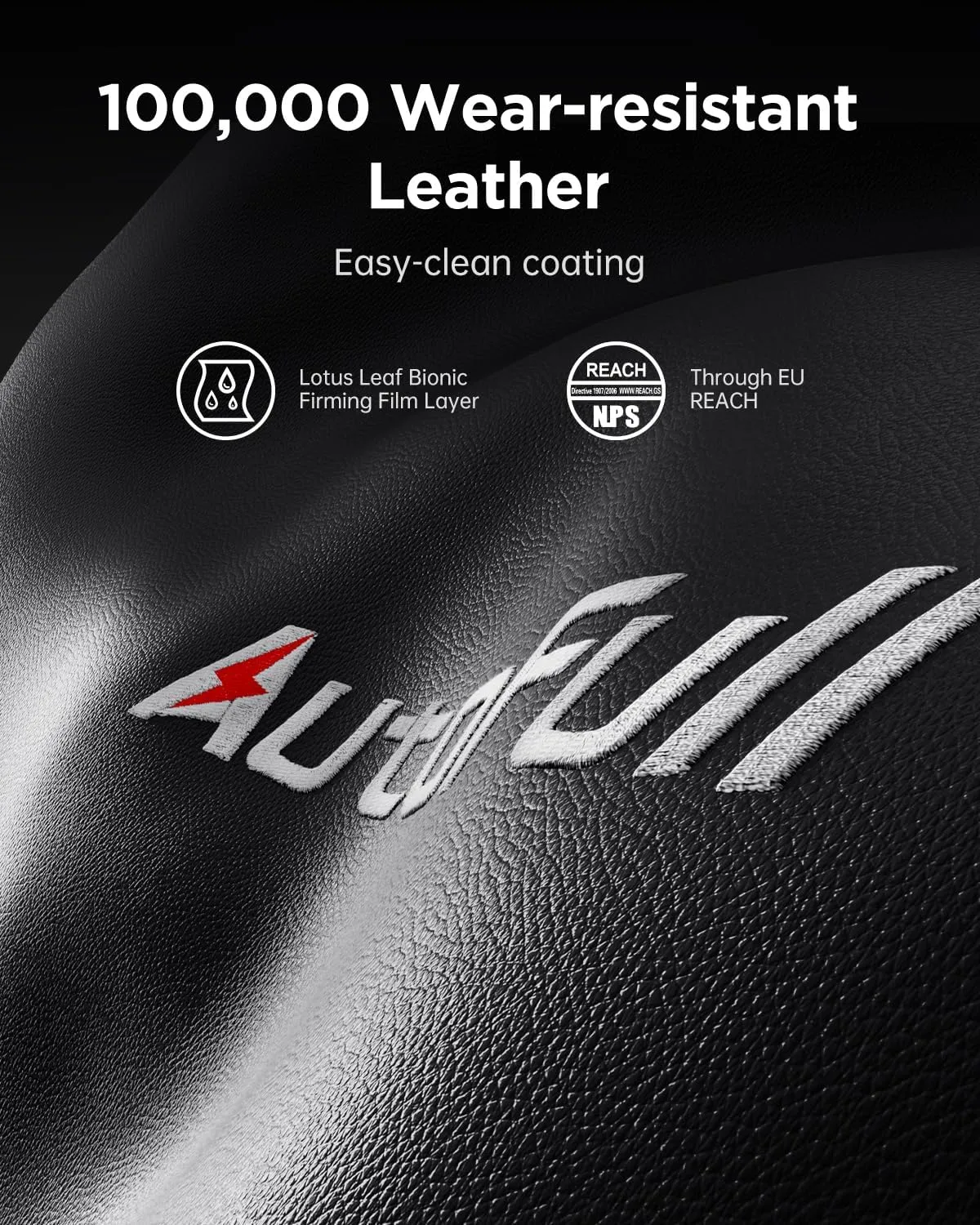 AutoFull C3 Gaming Chair, Racing Style Gaming Chair with Velvet Material Ergonomic Lumbar Support,Adjustable High Back PU Leather PC Chair,Dark