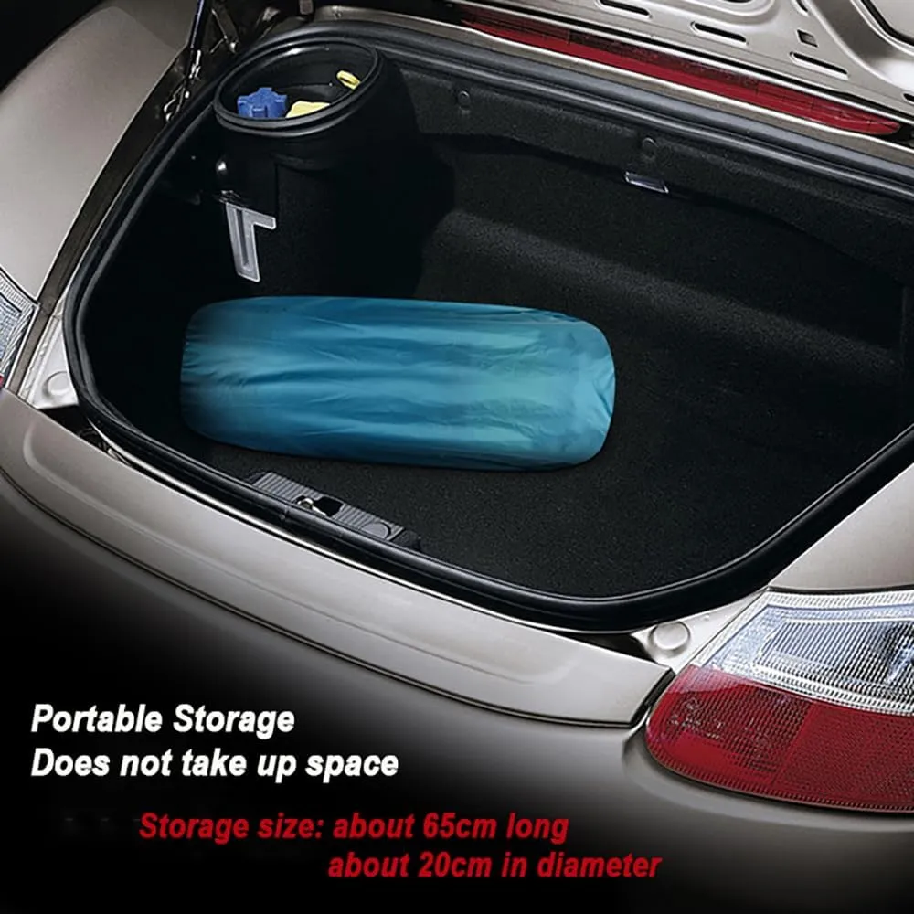 Automatic Inflatable Car Air Mattress for Jeep Compass S/Sport/Latitude/Freedom/Altitude/Trailhawk FWD 4x4, Foldable Portable for Camping Travel 5cm Thick Car Mattress,BlueGray