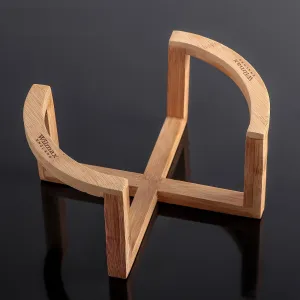 Bamboo Bowl & Plate Stand 7.5" inch X 4" inch | 19 X 10 Cm