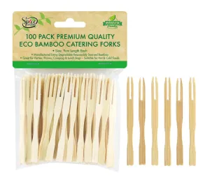 Bamboo Catering Forks -100PK