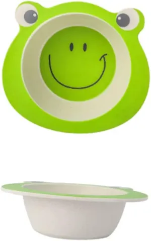Bamboo Fiber Toddler Dinnerware Set Eating Bowl Lids for Boys and Girls Babies ()