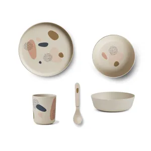 Bamboo Tableware Box Set - Bubbly sandy