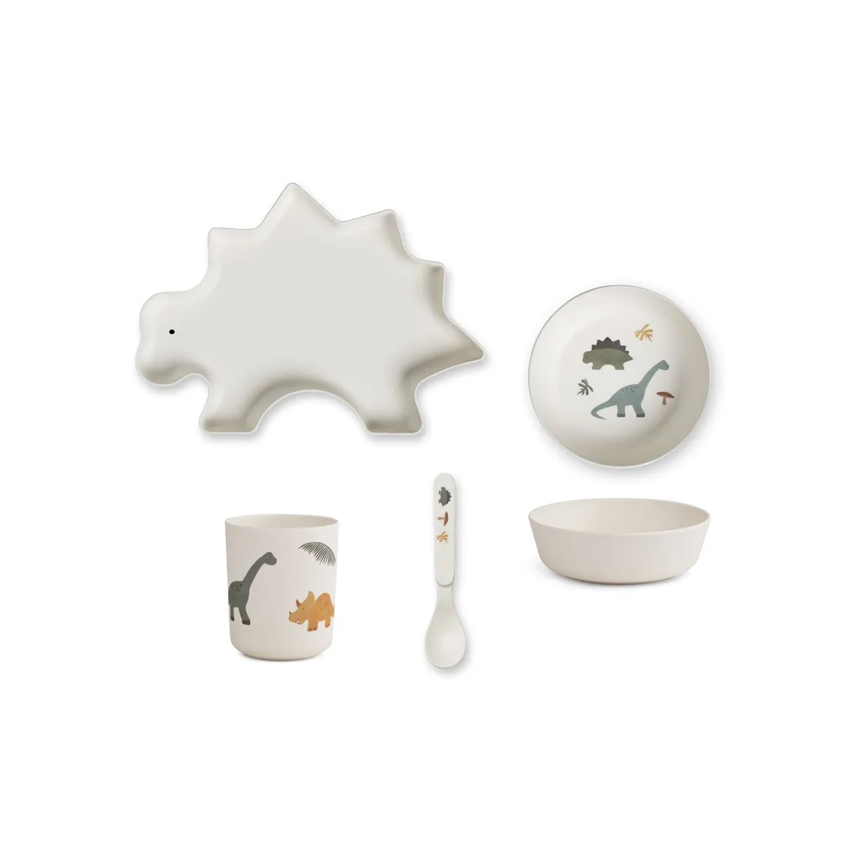 Bamboo Tableware Box Set - Dino mix