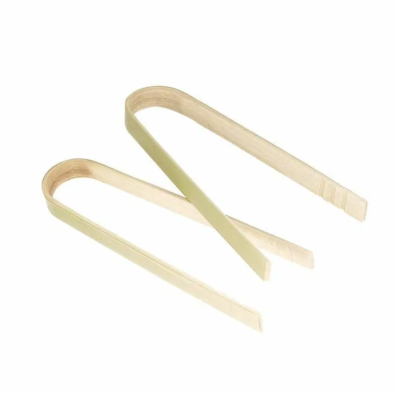 Bamboo Tongs 10cm 8pk Eco-Friendly