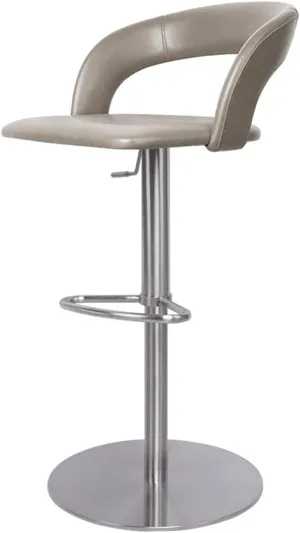 Bar Chairs Bar Chair Adjustable High Back Chair Living Room Restaurant Bar Decoration Lift Chair Stainless Steel Bar Chair Bar Stools with Back(C)