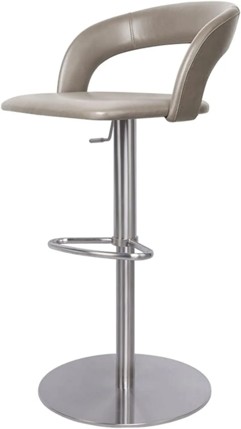 Bar Chairs Bar Chair Adjustable High Back Chair Living Room Restaurant Bar Decoration Lift Chair Stainless Steel Bar Chair Bar Stools with Back(C)
