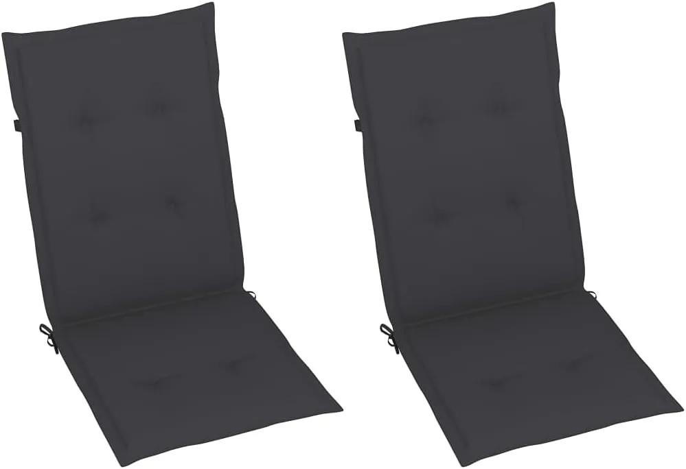 Beach Chairs, Outdoor Furniture,Outside Furniture,Patio Reclining Chairs 2 pcs with Cushions Solid Acacia WoodFor Gardens, patios, Balconies