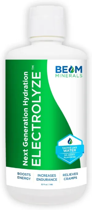 Beam Minerals Electrolyze | Electrolyte Imbalance Solution | Gold Standard Electrolytes Replenishment | Electrolyte Supplement Liquid | Fulvic Acid Trace Mineral Micronutrients Supplements | 32 fl Oz