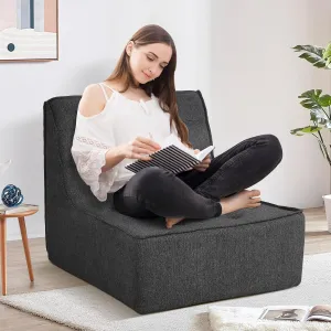 Bean Bag Chair Bean Bag Sofa Chair Soft Stuffed Filling, Fluffy and Lazy Sofa with Filler, Comfy Cozy Giant BeanBag Chairs for Adults with Memory Foam Bean Bag Couch Accent Sofa Chair Lounger Chair