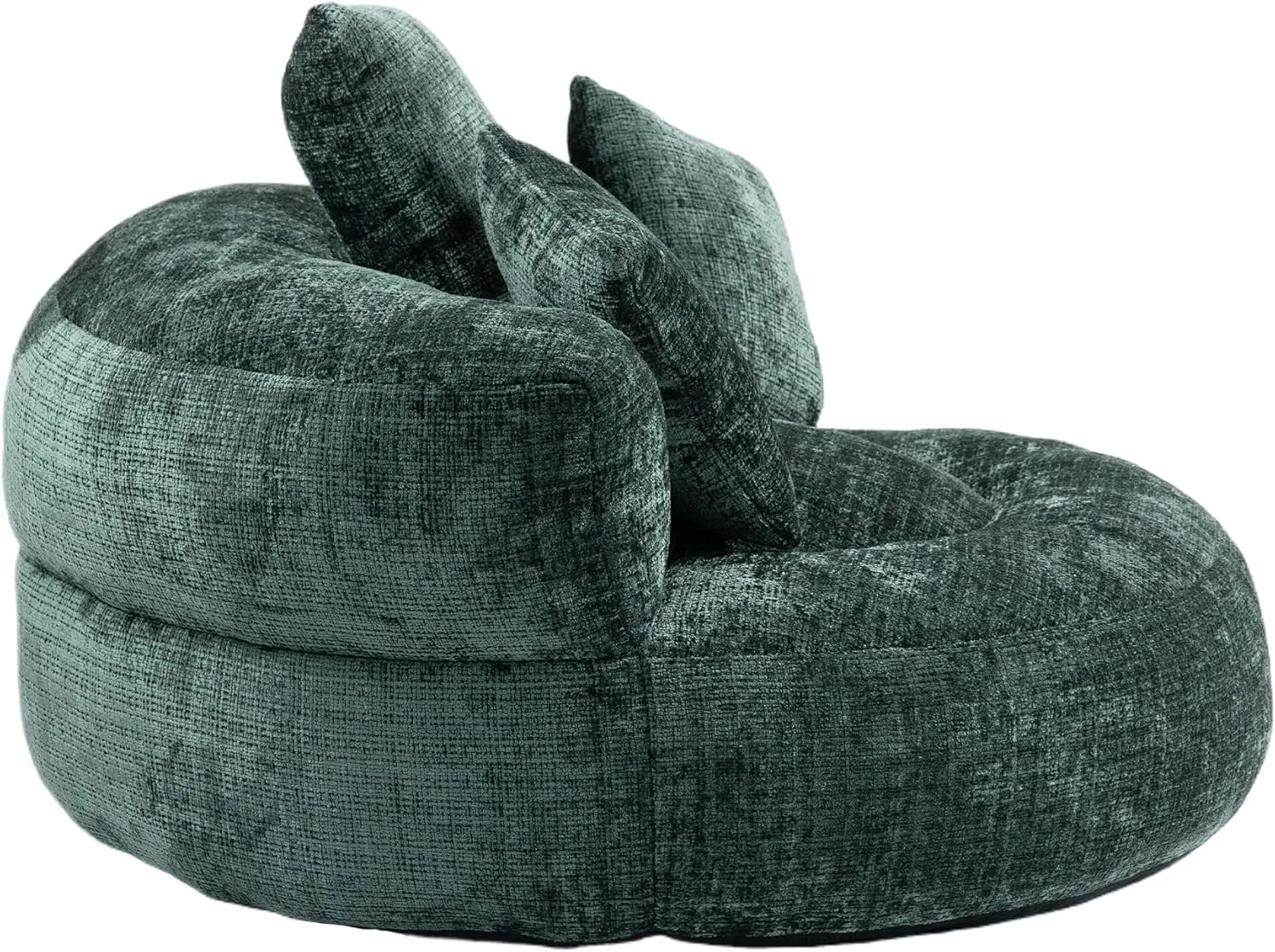 Bean Bag Chair Lazy Sofa Durable Comfort Lounger High Back Bean Bag Chair Couch for Adults and Kids, Indoor & Outdoor Accent Armchair for Living Room, Emerald