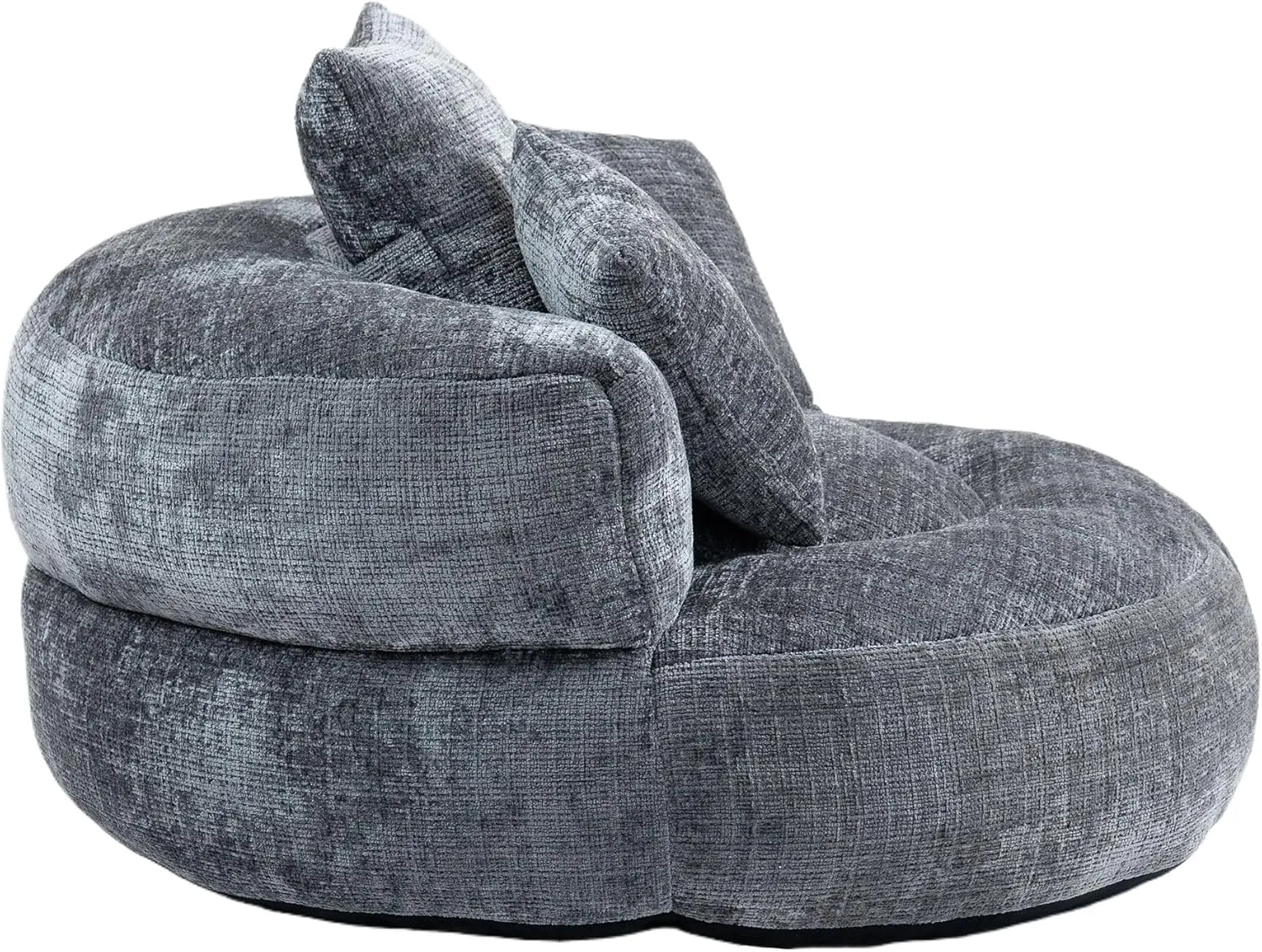 Bean Bag Chair Lazy Sofa Durable Comfort Lounger High Back Bean Bag Chair Couch for Adults and Kids, Indoor & Outdoor Accent Armchair for Living Room, Gray