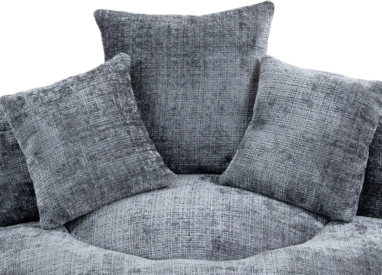 Bean Bag Chair Lazy Sofa Durable Comfort Lounger High Back Bean Bag Chair Couch for Adults and Kids, Indoor & Outdoor Accent Armchair for Living Room, Gray