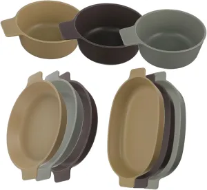 BESPORTBLE 1 Set Outdoor Portable Dining of Reusable Plastic Bowl and Plate Kit for Picnics Camping and Travel Lightweight Dinnerware for Patio Use