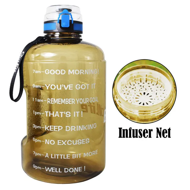 Big Gallon Water Bottle With Filter BPA free